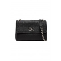 CALVIN KLEIN RE-LOCK CONV SHOULDER BAG MONO ΤΣΑΝΤΑ ΓΥΝΑΙΚΕΙΑ BLACK