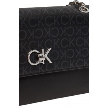 CALVIN KLEIN RE-LOCK CONV SHOULDER BAG MONO ΤΣΑΝΤΑ ΓΥΝΑΙΚΕΙΑ BLACK