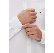 TOMMY HILFIGER TJM ENTRY SLIM POPLIN SHIRT ΠΟΥΚΑΜΙΣΟ ΑΝΔΡΙΚΟ WHITE