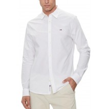 TOMMY HILFIGER TJM ENTRY SLIM POPLIN SHIRT ΠΟΥΚΑΜΙΣΟ ΑΝΔΡΙΚΟ WHITE