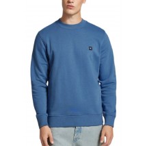 CALVIN KLEIN JEANS CK EMBRO BADGE CREW NECK ΦΟΥΤΕΡ ΜΠΛΟΥΖΑ ΑΝΔΡΙΚΗ BLUE