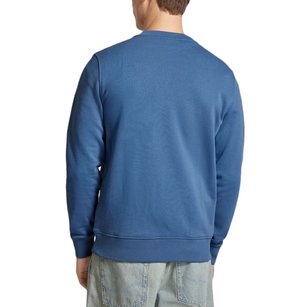 CALVIN KLEIN JEANS CK EMBRO BADGE CREW NECK ΦΟΥΤΕΡ ΜΠΛΟΥΖΑ ΑΝΔΡΙΚΗ BLUE