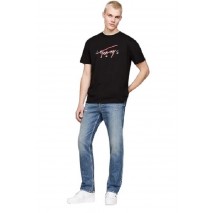 TOMMY HILFIGER REG SIGNATURE TWIST TEE T-SHIRT ΜΠΛΟΥΖΑ ΑΝΔΡΙΚΗ BLACK