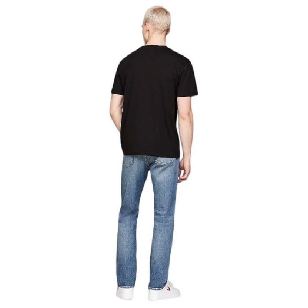 TOMMY HILFIGER REG SIGNATURE TWIST TEE T-SHIRT ΜΠΛΟΥΖΑ ΑΝΔΡΙΚΗ BLACK