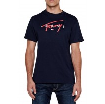 TOMMY HILFIGER REG SIGNATURE TWIST TEE T-SHIRT ΜΠΛΟΥΖΑ ΑΝΔΡΙΚΗ NAVY