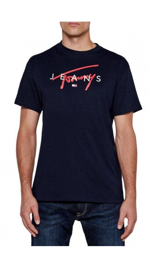 TOMMY HILFIGER REG SIGNATURE TWIST TEE T-SHIRT ΜΠΛΟΥΖΑ ΑΝΔΡΙΚΗ NAVY