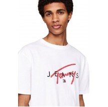 TOMMY HILFIGER REG SIGNATURE TWIST TEE T-SHIRT ΜΠΛΟΥΖΑ ΑΝΔΡΙΚΗ WHITE