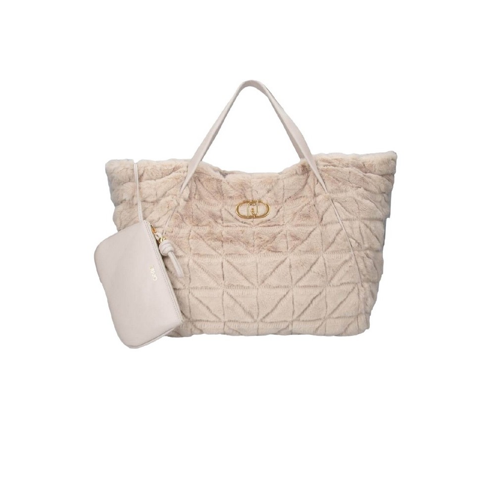 LIU JO CROMITE MIN OF 2 L TOTE AF4313E0305 ΤΣΑΝΤΑ ΓΥΝΑΙΚΕΙΟ BEIGE