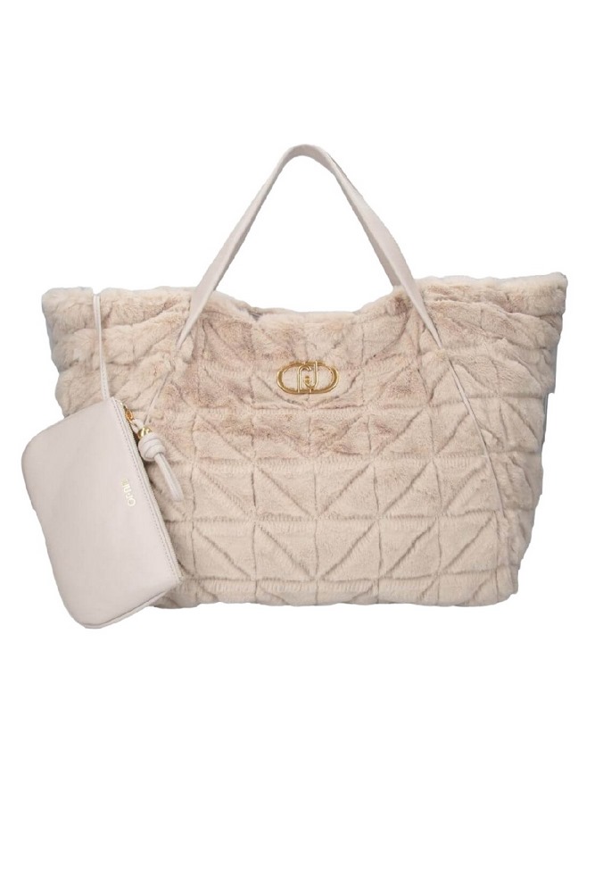 LIU JO CROMITE MIN OF 2 L TOTE AF4313E0305 ΤΣΑΝΤΑ ΓΥΝΑΙΚΕΙΟ BEIGE