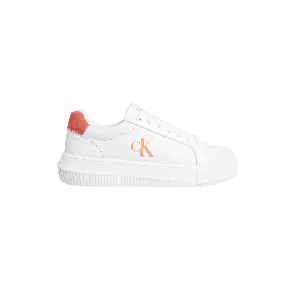 CALVIN KLEIN JEANS CHUNKY CUPSOLE LOW LACEUP LTH ML ΠΑΠΟΥΤΣΙ ΓΥΝΑΙΚΕΙΟ BRIGHT WHITE