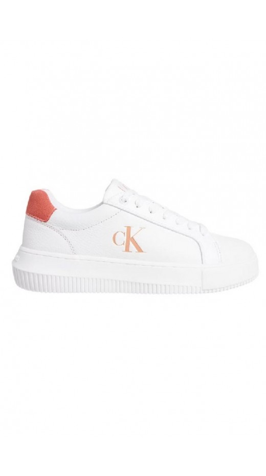 CALVIN KLEIN JEANS CHUNKY CUPSOLE LOW LACEUP LTH ML ΠΑΠΟΥΤΣΙ ΓΥΝΑΙΚΕΙΟ BRIGHT WHITE