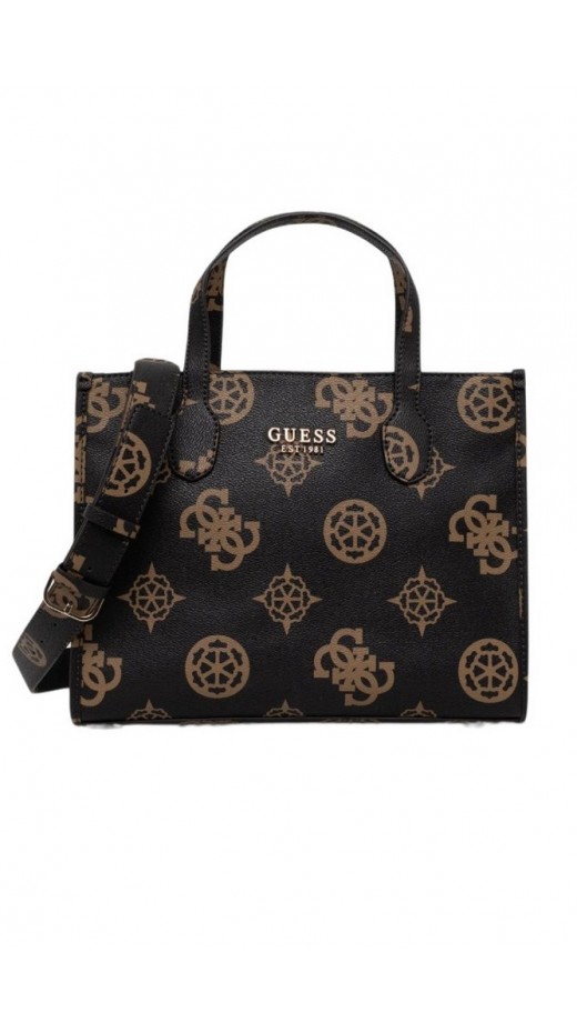 GUESS SILVANA 2 COMP TOTE ΤΣΑΝΤΑ ΓΥΝΑΙΚΕΙΑ MOCHA