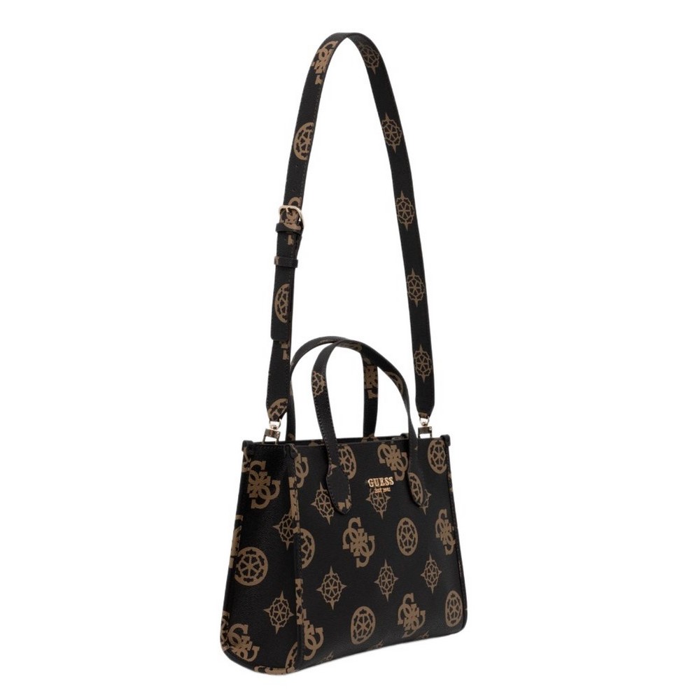 GUESS SILVANA 2 COMP TOTE ΤΣΑΝΤΑ ΓΥΝΑΙΚΕΙΑ MOCHA