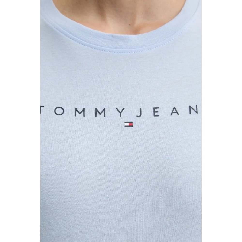 TOMMY JEANS SLIM LINEAR TEE EXT T-SHIRT ΜΠΛΟΥΖΑ ΓΥΝΑΙΚΕΙΑ CIEL