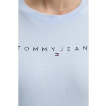 TOMMY JEANS SLIM LINEAR TEE EXT T-SHIRT ΜΠΛΟΥΖΑ ΓΥΝΑΙΚΕΙΑ CIEL