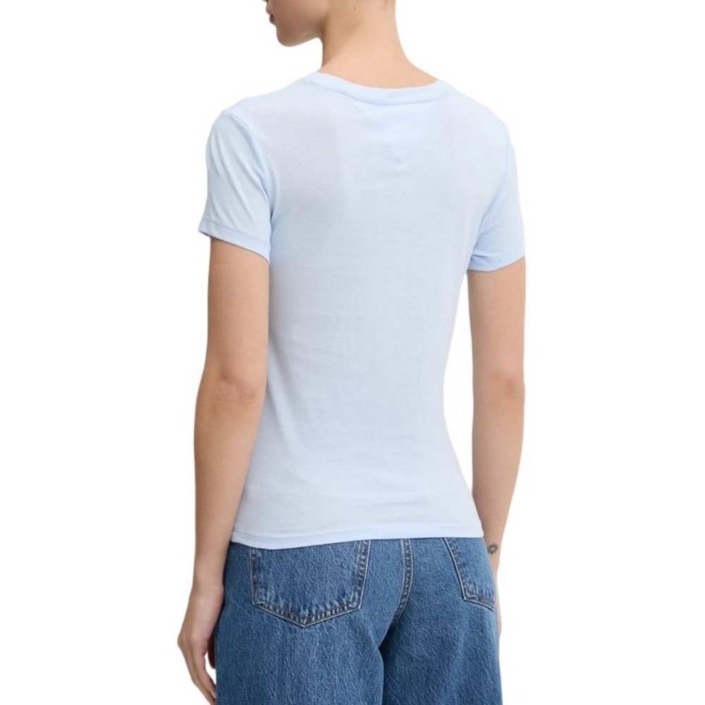 TOMMY JEANS SLIM LINEAR TEE EXT T-SHIRT ΜΠΛΟΥΖΑ ΓΥΝΑΙΚΕΙΑ CIEL