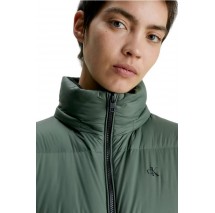 CALVIN KLEIN JEANS DOWN LONG PUFFER ΜΠΟΥΦΑΝ ΓΥΝΑΙΚΕΙΟ DARK GREEN