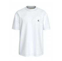 CALVIN KLEIN JEANS HEAVY REGULAR TEE T-SHIRT ΜΠΛΟΥΖΑ ΑΝΔΡΙΚΗ BRIGHT WHITE