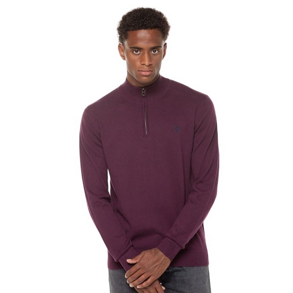 U.S POLO ASSN KIRK ΜΠΛΟΥΖΑ ΑΝΔΡΙΚΗ AUBERGINE