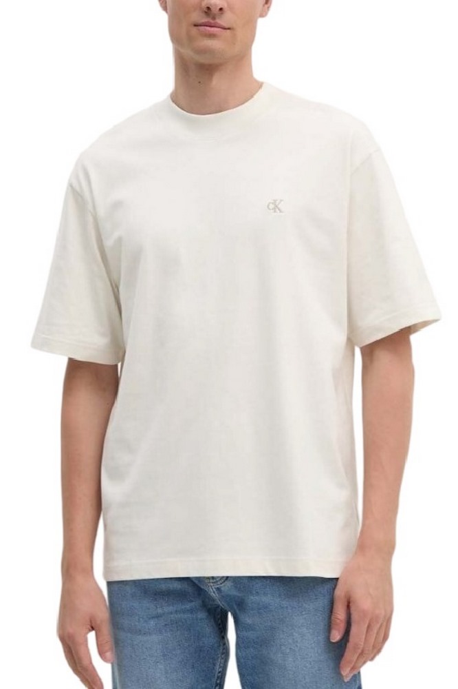 CALVIN KLEIN JEANS HEAVY RELAXED TEE T-SHIRT ΜΠΛΟΥΖΑ ΑΝΔΡΙΚΗ IVORY