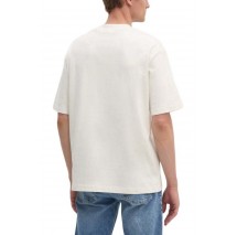 CALVIN KLEIN JEANS HEAVY RELAXED TEE T-SHIRT ΜΠΛΟΥΖΑ ΑΝΔΡΙΚΗ IVORY