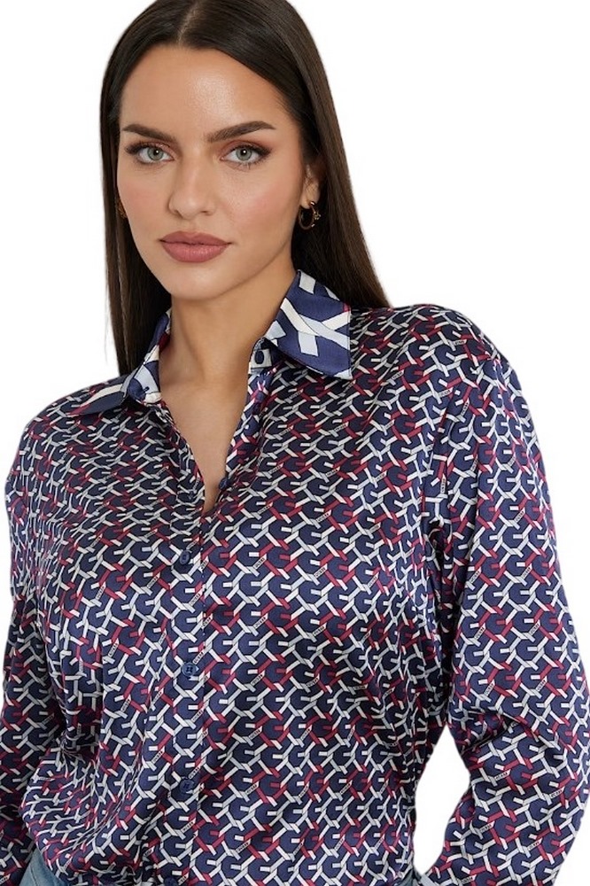 GUESS LS ALEXANDRA SHIRT ΠΟΥΚΑΜΙΣΟ ΓΥΝΑΙΚΕΙΟ MULTI