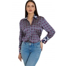 GUESS LS ALEXANDRA SHIRT ΠΟΥΚΑΜΙΣΟ ΓΥΝΑΙΚΕΙΟ MULTI