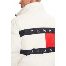 TOMMY JEANS FLAG BACK ALASKA PUFFER ΜΠΟΥΦΑΝ ΑΝΔΡΙΚΟ WHITE