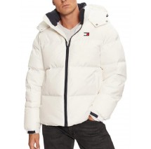 TOMMY JEANS FLAG BACK ALASKA PUFFER ΜΠΟΥΦΑΝ ΑΝΔΡΙΚΟ WHITE