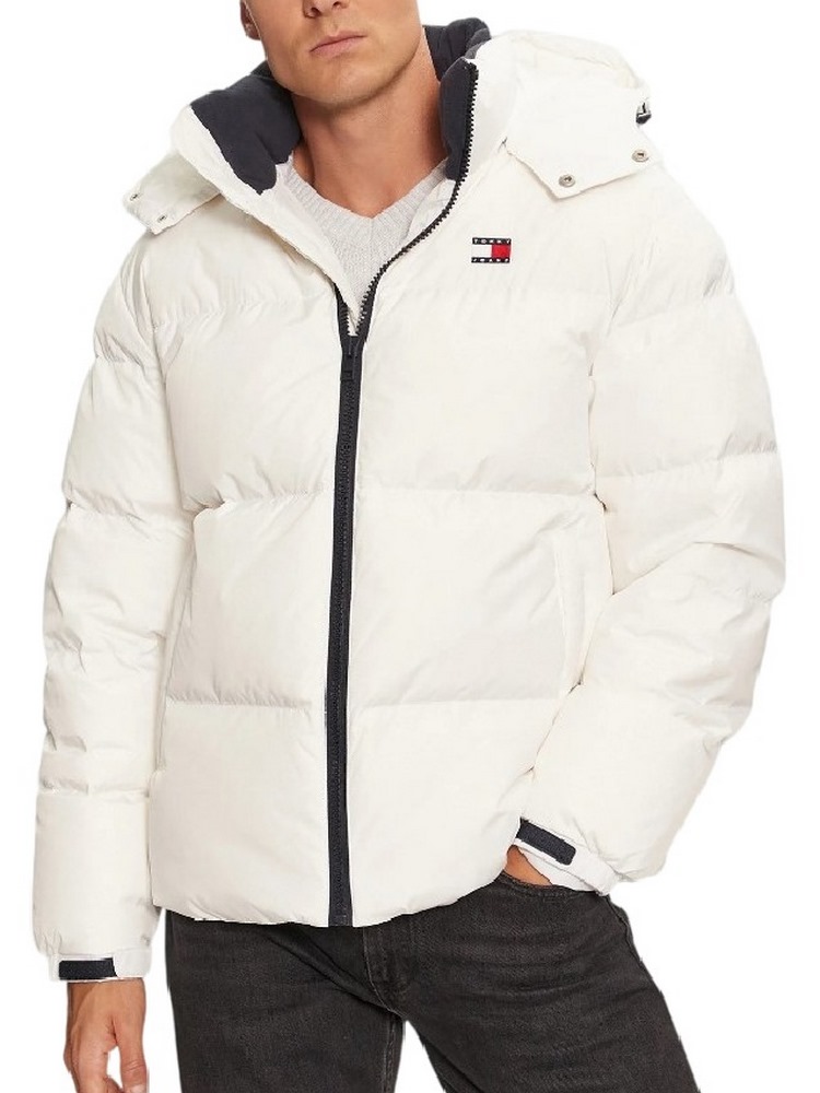 TOMMY JEANS FLAG BACK ALASKA PUFFER ΜΠΟΥΦΑΝ ΑΝΔΡΙΚΟ WHITE