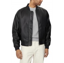 CALVIN KLEIN JEANS FAUX LEATHER BOMBER ΜΠΟΥΦΑΝ ΑΝΔΡΙΚΟ BLACK