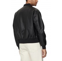 CALVIN KLEIN JEANS FAUX LEATHER BOMBER ΜΠΟΥΦΑΝ ΑΝΔΡΙΚΟ BLACK