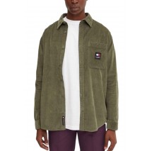 TOMMY JEANS RLX CHNKY CORDUROY SHIRT EXT ΠΟΥΚΑΜΙΣΟ ΑΝΔΡΙΚΟ GREEN