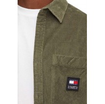 TOMMY JEANS RLX CHNKY CORDUROY SHIRT EXT ΠΟΥΚΑΜΙΣΟ ΑΝΔΡΙΚΟ GREEN