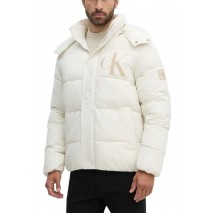 CALVIN KLEIN JEANS ESSENTIALS NON DOWN JACKET ΜΠΟΥΦΑΝ ΑΝΔΡΙΚΟ IVORY