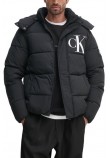 CALVIN KLEIN JEANS ESSENTIALS NON DOWN JACKET ΜΠΟΥΦΑΝ ΑΝΔΡΙΚΟ BLACK