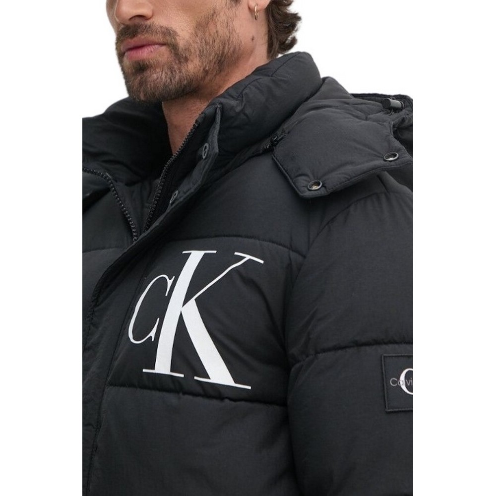 CALVIN KLEIN JEANS ESSENTIALS NON DOWN JACKET ΜΠΟΥΦΑΝ ΑΝΔΡΙΚΟ BLACK