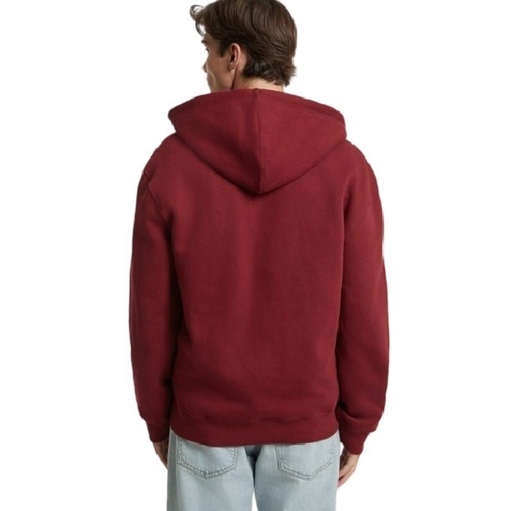 GUESS JEANS ZIP HOOD REG PATC ΖΑΚΕΤΑ ΦΟΥΤΕΡ ΑΝΔΡΙΚΗ BORDEAUX