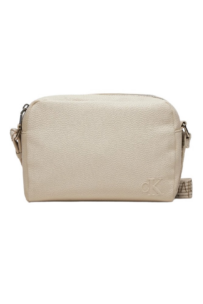 CALVIN KLEIN JEANS ULTRALIGHT DBLZIP CAMERABAG ΤΣΑΝΤΑ ΓΥΝΑΙΚΕΙΑ EGGSHELL