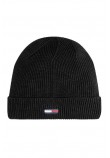 TOMMY JEANS ELONGATED FLAG BEANIE ΣΚΟΥΦΟΣ ΓΥΝΑΙΚΕΙΟΣ BLACK