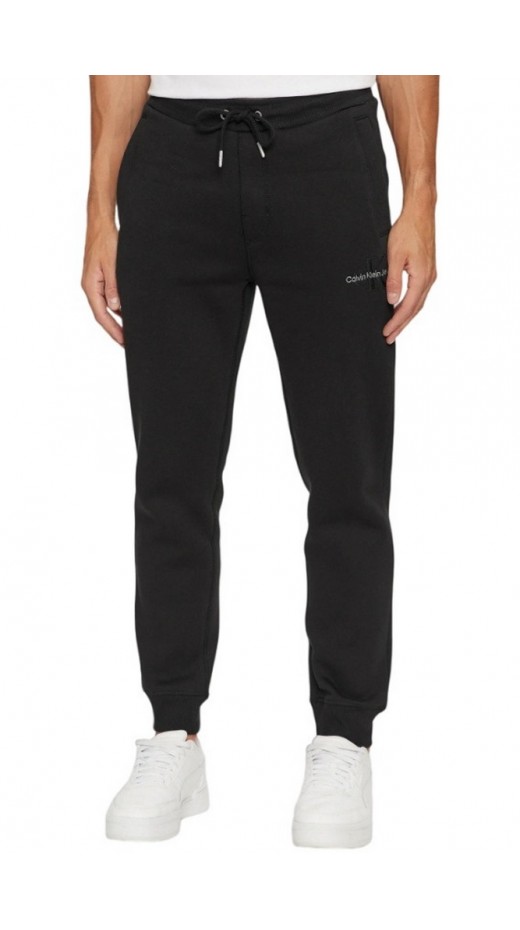 CALVIN KLEIN JEANS MONOLOGO HWK PANT ΠΑΝΤΕΛΟΝΙ ΦΟΡΜΑ ΑΝΔΡΙΚΟ BLACK