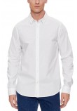 CALVIN KLEIN JEANS SLIM STRETCH SHIRT ΠΟΥΚΑΜΙΣΟ ΑΝΔΡΙΚΟ WHITE