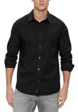 CALVIN KLEIN JEANS SLIM STRETCH SHIRT ΠΟΥΚΑΜΙΣΟ ΑΝΔΡΙΚΟ BLACK