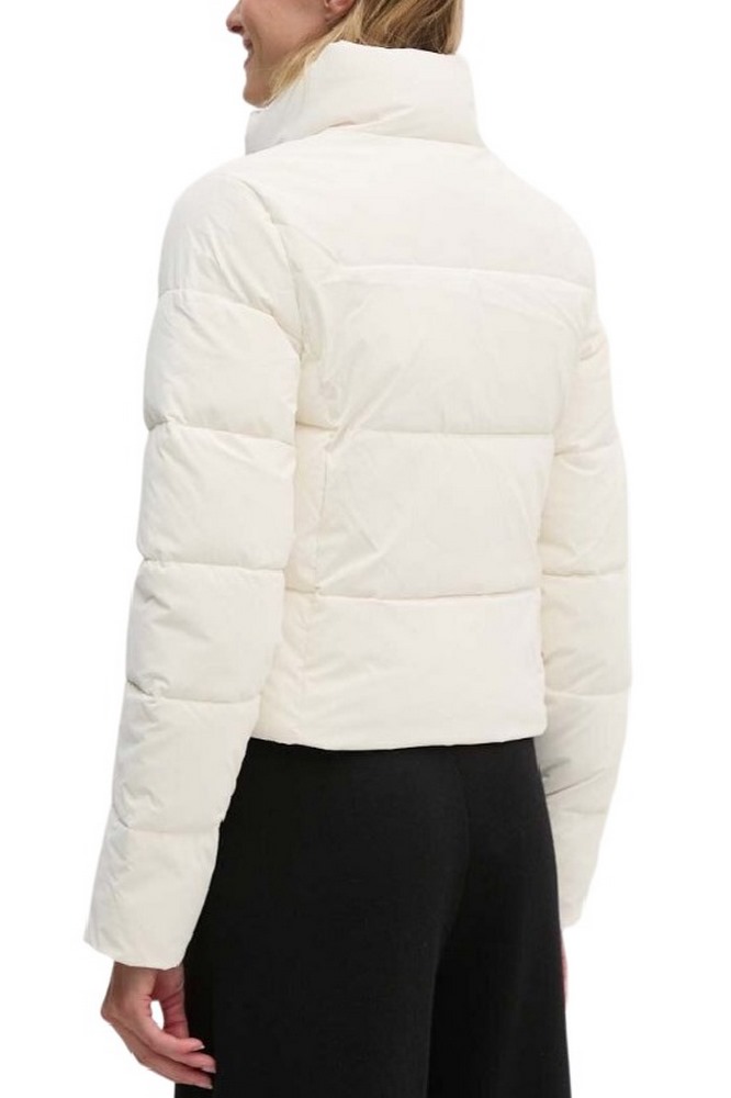 CALVIN KLEIN JEANS SOFT TOUCH SHORT FITTED JACKET ΜΠΟΥΦΑΝ  ΓΥΝΑΙΚΕΙΟ IVORY