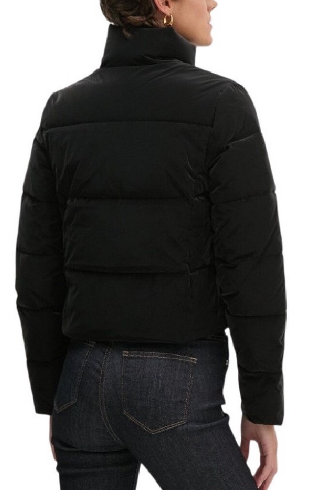 CALVIN KLEIN JEANS SOFT TOUCH SHORT FITTED JACKET ΜΠΟΥΦΑΝ  ΓΥΝΑΙΚΕΙΟ BLACK