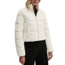 CALVIN KLEIN JEANS SOFT TOUCH SHORT FITTED JACKET ΜΠΟΥΦΑΝ  ΓΥΝΑΙΚΕΙΟ IVORY