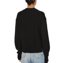 CALVIN KLEIN JEANS INTARSIA LOOSE SWEATER ΜΠΛΟΥΖΑ ΓΥΝΑΙΚΕΙΑ BLACK