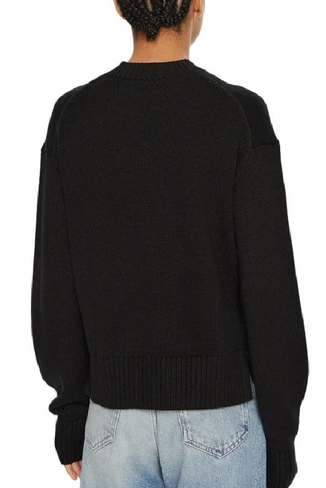 CALVIN KLEIN JEANS INTARSIA LOOSE SWEATER ΜΠΛΟΥΖΑ ΓΥΝΑΙΚΕΙΑ BLACK