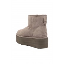 UGG CLASSIC MINI PLATFORM ΜΠΟΤΑ ΓΥΝΑΙΚΕΙΑ GREY