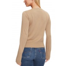 GUESS JEANS REC POLY CHERRY YARN W4BR83Z3HO2 ΜΠΛΟΥΖΑ ΠΛΕΚΤΗ ΓΥΝΑΙΚΕΙΑ BEIGE